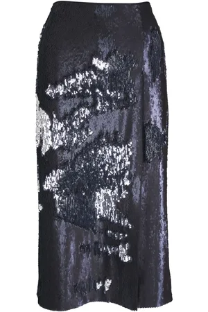 AKRIS Sequinned jersey pencil skirt