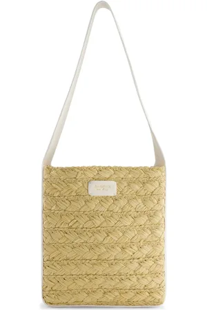 Giambattista Valli Raffia beach bag