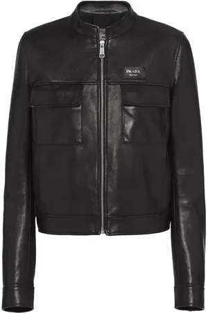 Prada Zip-up leather jacket
