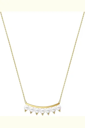 Tasaki 18kt yellow Collection Line Danger plus necklace