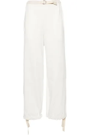 Jil Sander Belted cotton trousers