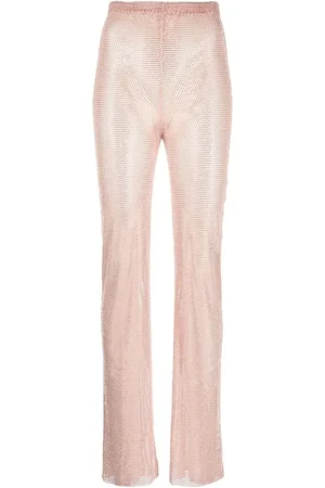 SANTA BRANDS Rhinestone-embellished straight trousers