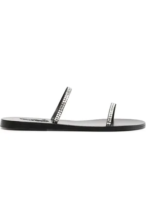 Ancient Greek Sandals Saita crystal-embellished leather sandals