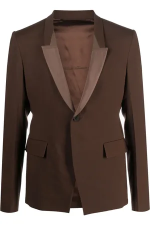 Rick Owens Single-breasted virgin wool blazer