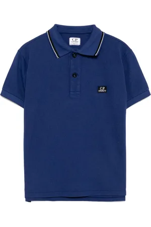 C.P. Company Logo-embroidered polo shirt