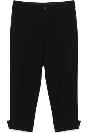 YOHJI YAMAMOTO Wool belted-hem trousers