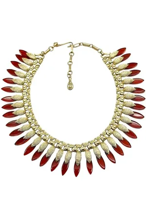 JENNIFER GIBSON JEWELLERY 1960s pre-owned Coro Egyptian Revival choker necklace