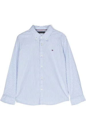 Tommy Hilfiger Logo-embroidered striped shirt
