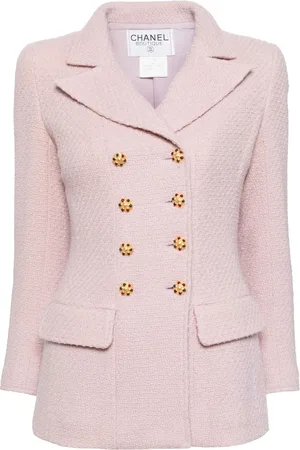 CHANEL 1996 GRIPOIX double-breasted coat