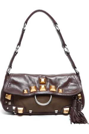 Prada Studded leather shoulder bag