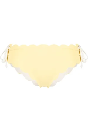 Marysia Spring Tie scallop-edge bikini bottoms