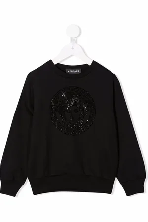 VERSACE Logo baroque embroidered sweatshirt