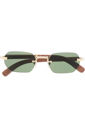 Cartier Tinted geometric-frame sunglasses