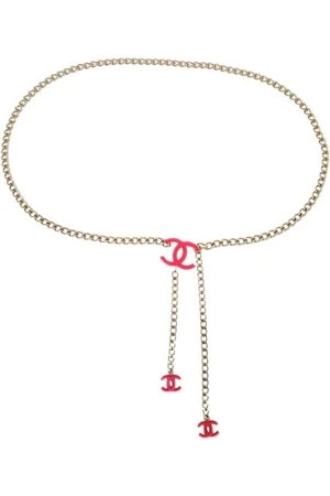 CHANEL 2004 CC logo chain belt