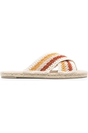 CASTA Crochet-knit espadrilles