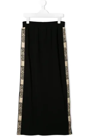 Roberto Cavalli TEEN logo print track skirt