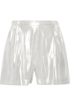 CARINE GILSON Wide-leg lurex pyjama shorts