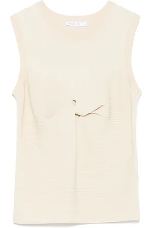 Patrizia Pepe Twist-detailed tank top