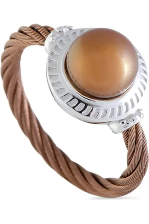 Charriol Stainless steel pearl ring