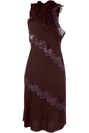 Stella McCartney Lace-detail halterneck dress