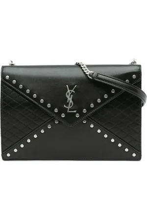 Saint Laurent 2021 Quilted Lambskin Studded Monogram Gaby shoulder bag