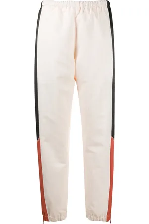 Marine Serre Contrast panel cuffed trousers