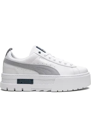 PUMA Mayze leather "Platinum Gray" sneakers