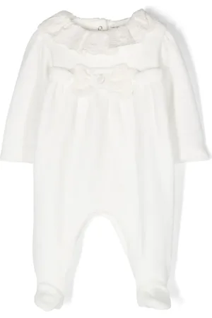 PATACHOU Embroidered-edge ruffle-collar pajamas