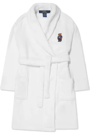 Ralph Lauren Polo Bear-patch terry robe