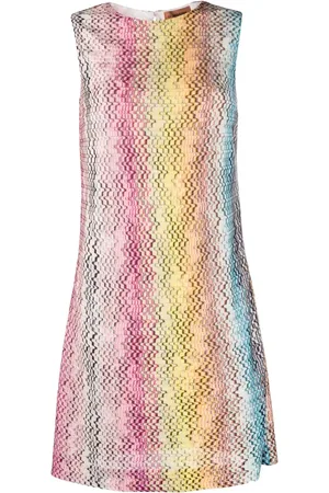 Missoni Woven-zigzag shift dress