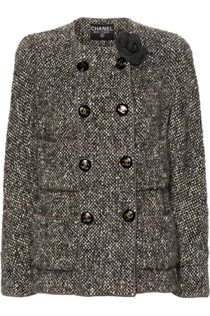 CHANEL 2000s double-breasted wool jacket
