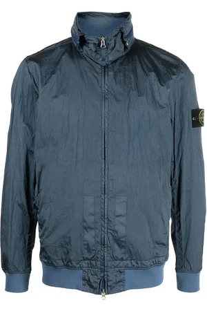 Stone Island Logo-patch zip-up jacket