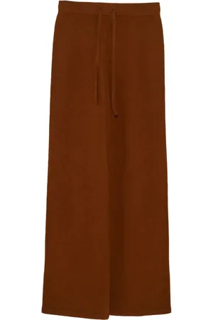 YVES SALOMON Knitted wide-leg trousers