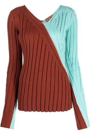 Colville Twisted Rib colour-block jumper