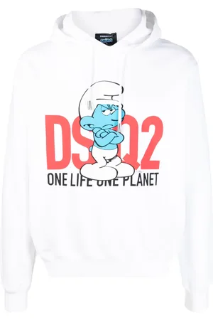 Dsquared2 Slogan-print cotton hoodie