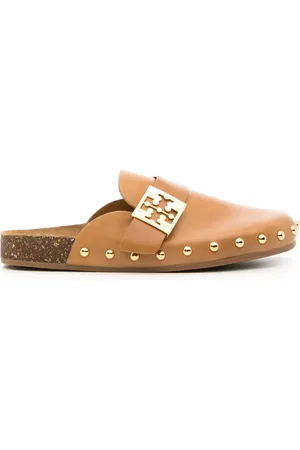 Tory Burch Mellow logo-plaque leather mules