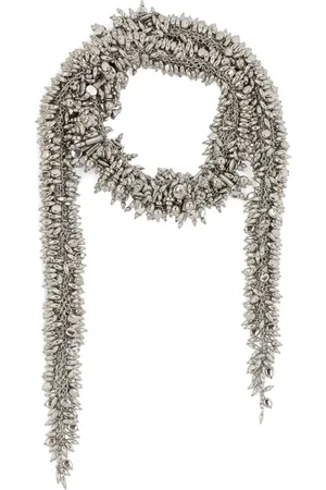 DRIES VAN NOTEN Embroidered-scarf necklace