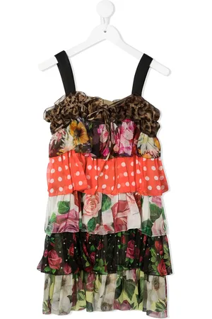 Dolce & Gabbana Multi-print ruffled dress