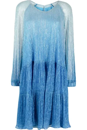 TALBOT RUNHOF Gradient-effect long-sleeve dress