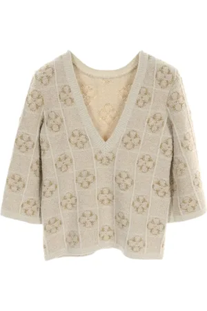 CHANEL 1986-1988 Clover knitted top