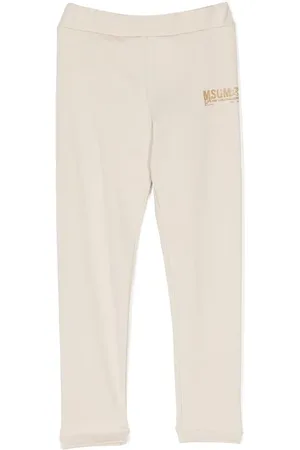 Msgm Logo-print cotton leggings