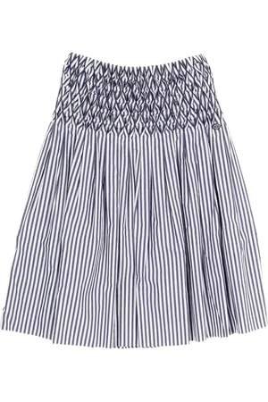 CHANEL 1986-1988 striped midi skirt