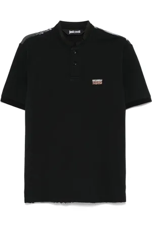 Roberto Cavalli Logo-embroidered polo shirt