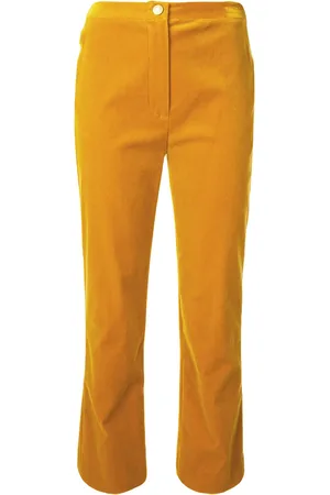 CHANEL 1990s velvet cropped straight-leg trousers