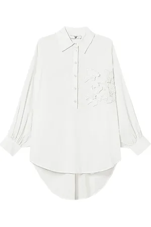 Twin-Set Floral-appliqué shirt