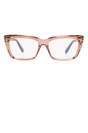 Tom Ford Transparent rectangular-frame glasses
