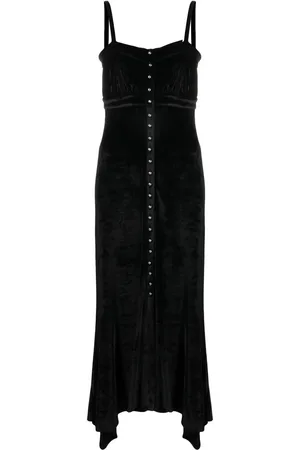 Paco rabanne Asymmetric button-up midi dress