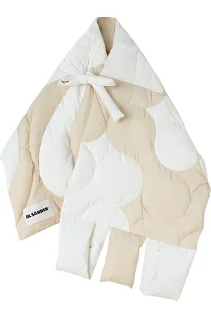 Jil Sander Mixed-motif panelled-design scarf