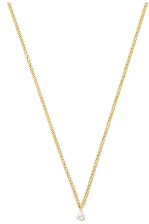 Anita 18kt yellow small diamond chain-link necklace