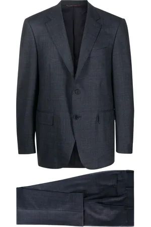 CANALI Single-breasted stretch-wool suit
